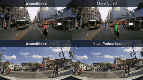 Animated GEM object and pedestrian control preview
